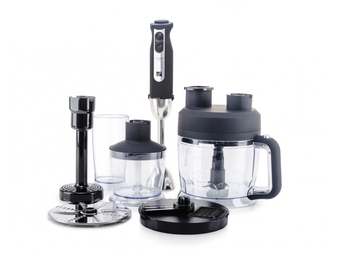 G21 Set  mixér VitalStick Pro 1000 W s Food Processorem, Black