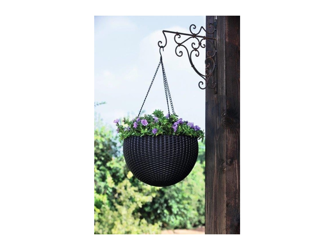 Keter Květináč  Hanging Sphere grafitový