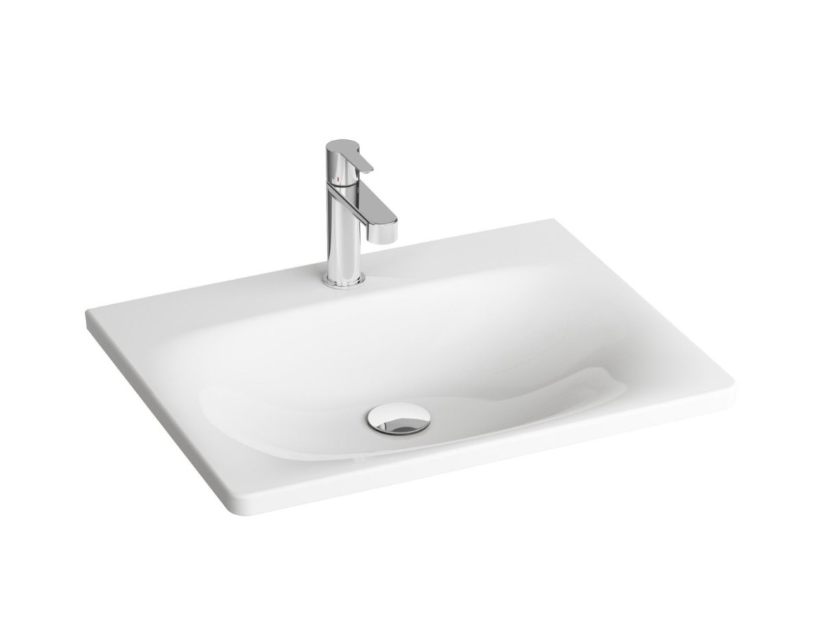 Ravak Umyvadlo Balance 80, s otvorem pro baterii, bez přepadu, bílá