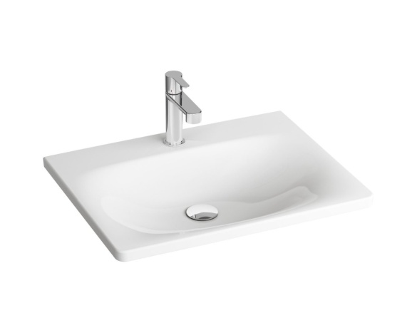 Ravak Umyvadlo Balance 80, s otvorem pro baterii, bez přepadu, bílá