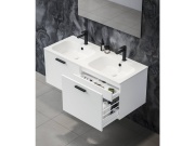 Ravak SD Chrome II 120, bílá, madlo 152 mm, černá