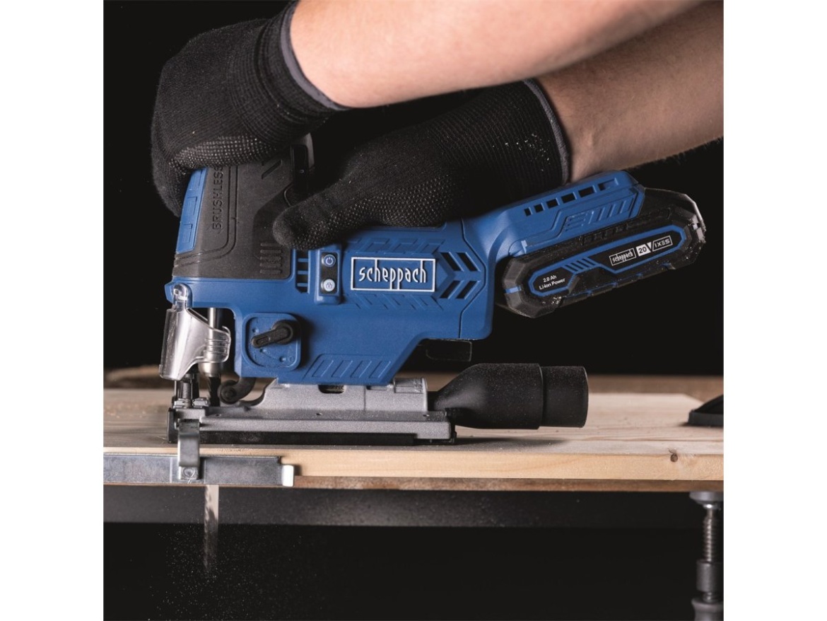 20 V IXES aku priamočiara píla (bez batérie a nabíjačky) Scheppach BC-JS254-X