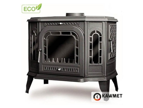 Litinová krbová kamna Kawmet P7 PB - 10,5 kW ECO