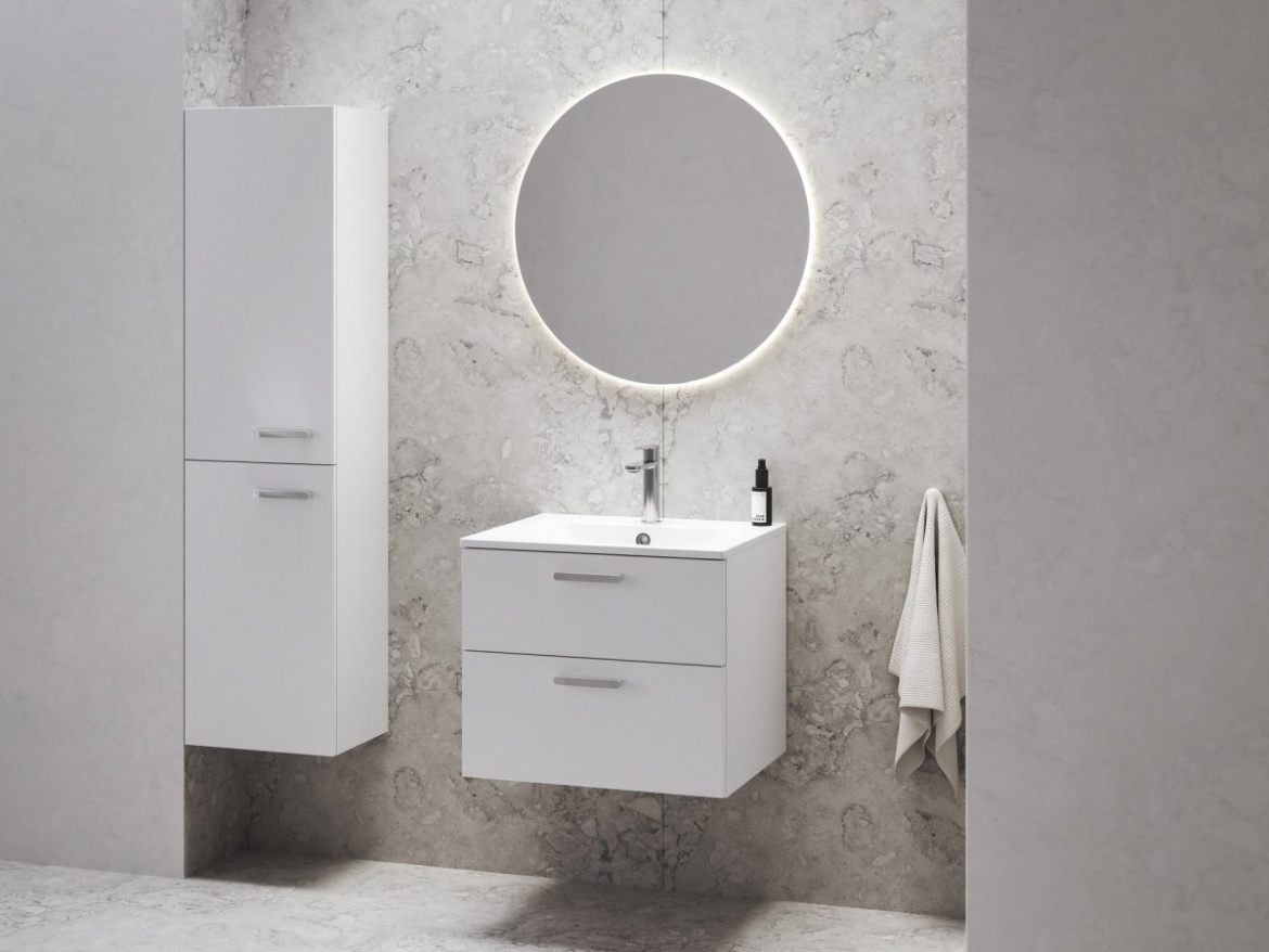 Ravak SB Chrome II 39 L, bílá, madlo 152 mm, bílá