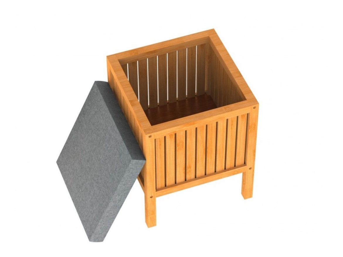 Bambusový nábytek Schütte Bambusový koš na prádlo s podsedákem ( BMBA02-WKBH )