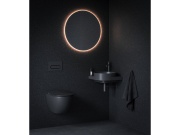 Ravak ES 014.20BLM Umyvadlová stojánková baterie 250 mm bez výpusti, Black Matt