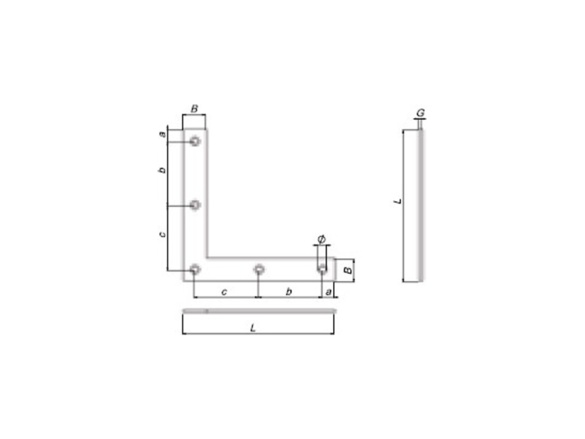 Rohový úhelník Koelner D-KN