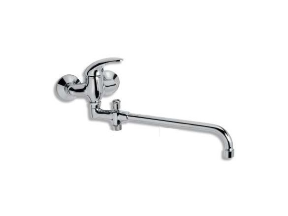 Novaservis Umyvadlová paneláková baterie Metalia 55 100 mm, chrom, nástěnná, bez příslušenství,  55037/1,0