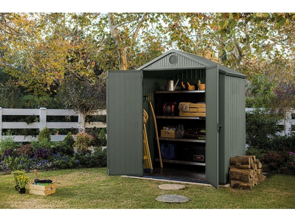 Keter Zahradní domek  Darwin 6 x 4 zelený, s podlahou