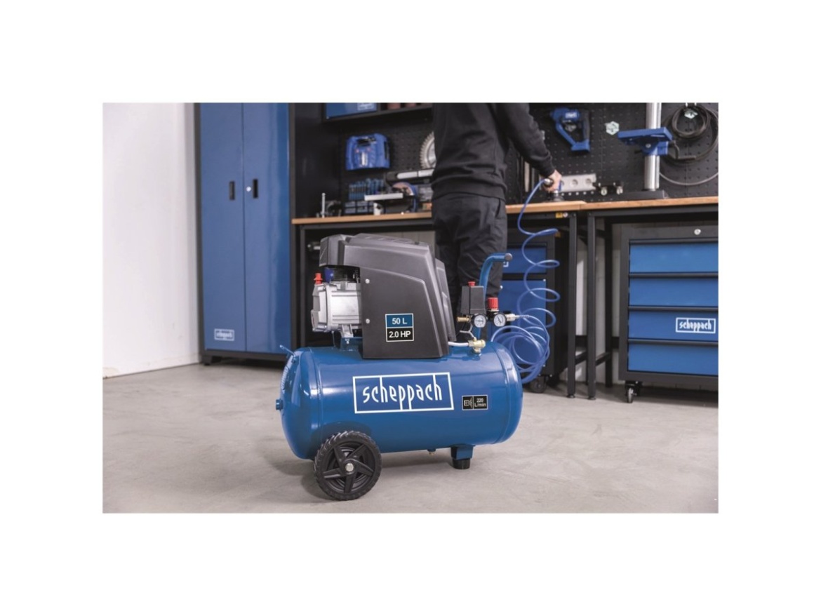 Olejový kompresor 50 l Scheppach HC 65