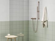 Ravak 974.60GLB Sprchová tyč s držákem, Gold Brushed