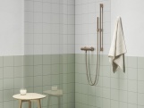 Ravak 974.60GLB Sprchová tyč s držiakom, Gold Brushed