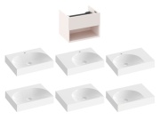 Ravak SD Lite 60 skrinka pod umývadlo Alabaster Pink