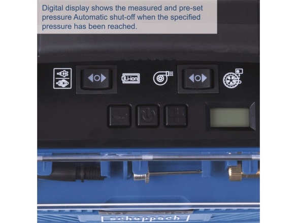 Hybridní kompresor (20 V IXES aku, 12 V, 230 V) Scheppach Air Force 6