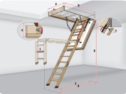 Skládací půdní schody Fakro LWT PH