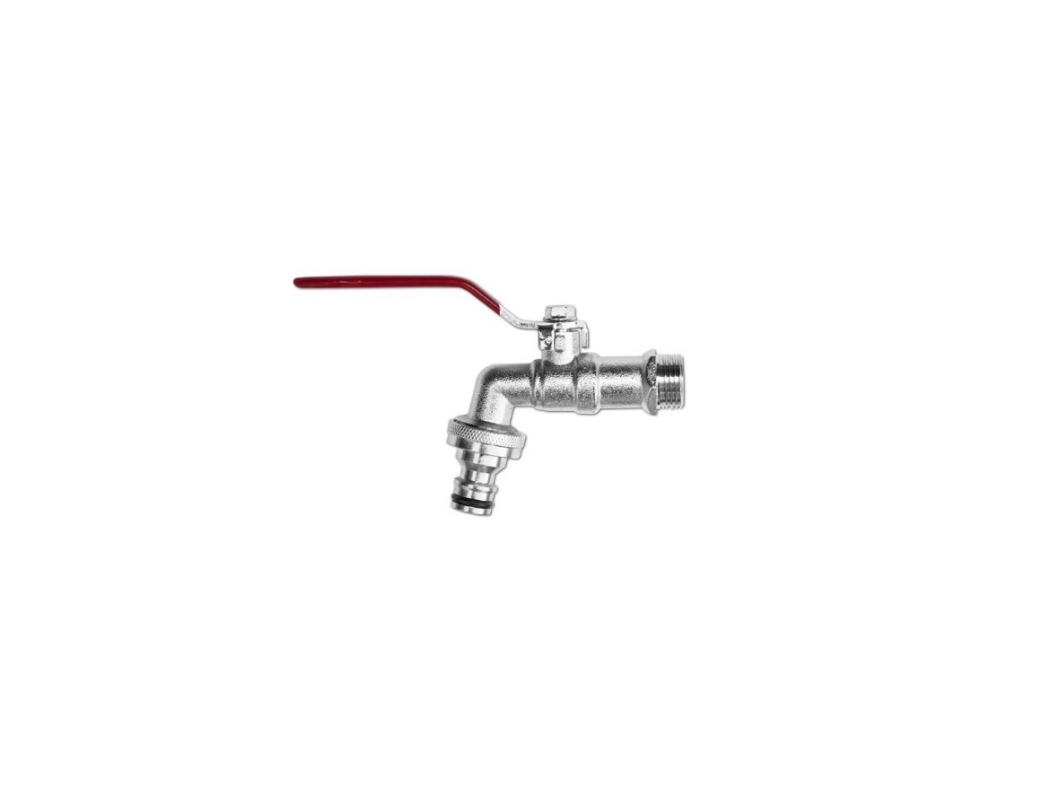 Bradas Zahradní vodovodní kohout  1/2" niklovaná mosaz