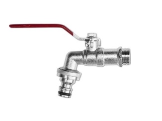 Polykarbonátové –  Bradas Zahradní vodovodní kohout  1/2" niklovaná mosaz