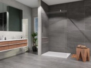 Lansanit Sprchová stěna Walk-IN 1400 mm, sklo čiré, profil chrom,  LAN05042