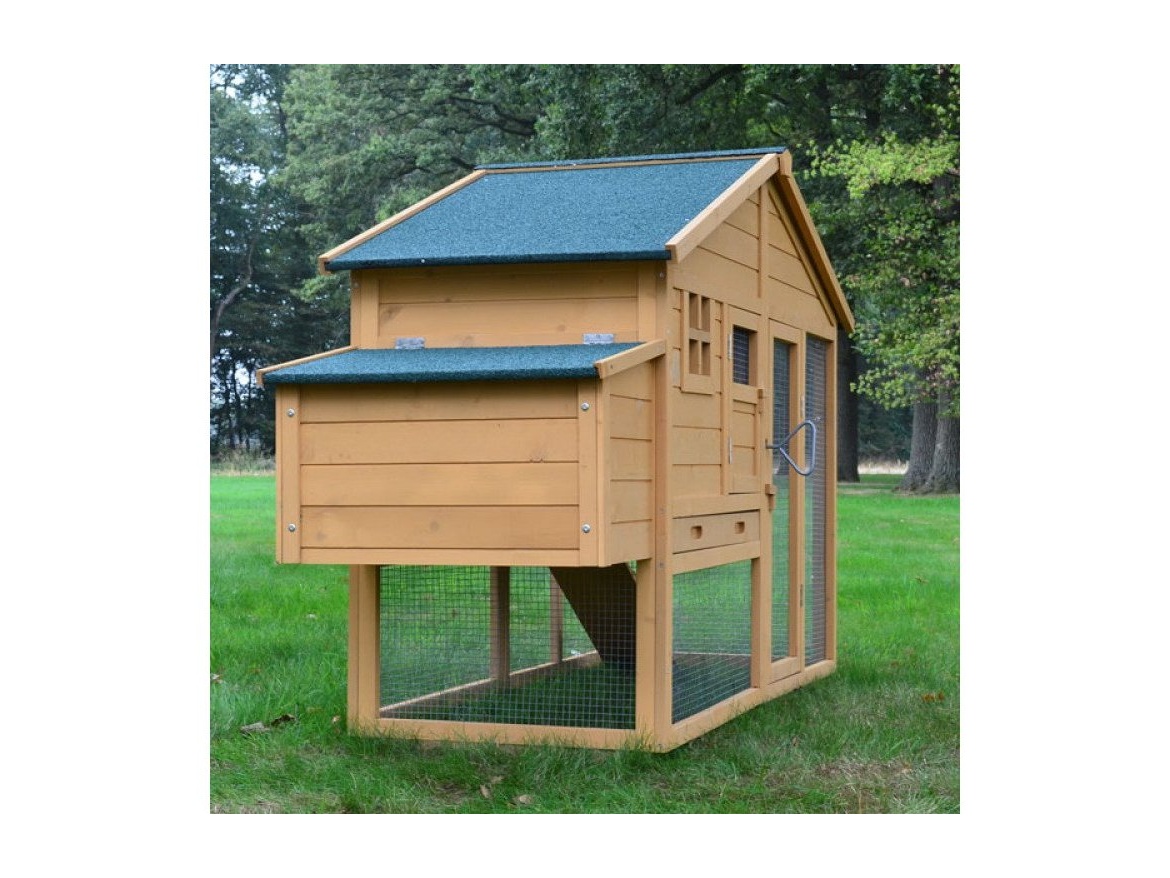 Kurník Scobax Dřevěný kurník BERLIN XXL, 1900x670x1170 mm