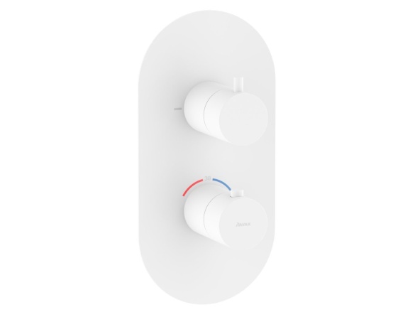 Ravak ES 063.60RGB.O2.RB07C Termostatická podomietková batéria 2-cestná pre R-box, ružové zlato kefované