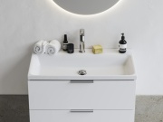 Ravak Umývadlo Comfort 80, s otvorom pre batériu, bez prepadu, biela