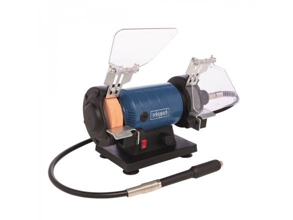 Dvojkotúčová brúska/leštička so systémom Flexidrive Scheppach HG 35