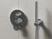 Ravak SG 090.10WHM Sprchový podomítkový set, bílá matná