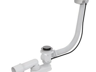 Příslušenství – Alcadrain Vanový sifon A51CR, odpad 40/50 mm, s ovládáním, chrom, A51CR-80