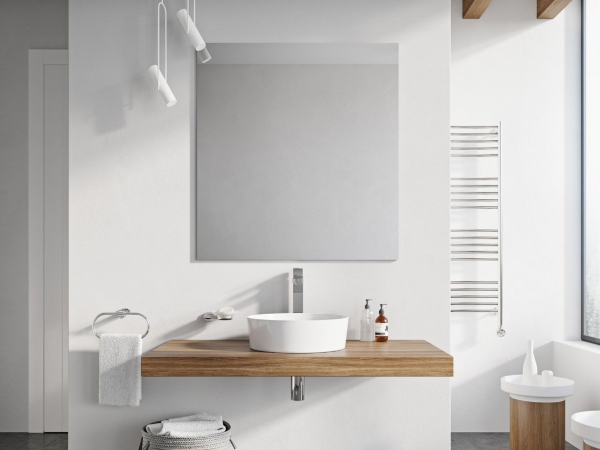 Ravak Umyvadlo Uni Slim 40, bez otvoru pro baterii, bez přepadu, černá matná