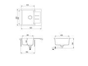 Kuchyňské dřezy Helika Tesa 620.5E