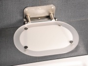 Ravak Sedadlo Chrome, clear/čierna