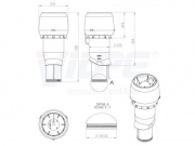 Vilpe Střešní ventilátor E220P / Ø160 / 500