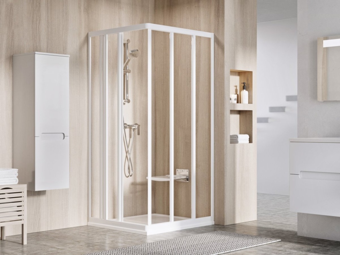 Ravak ASRV3 90 198, čierna+transparent