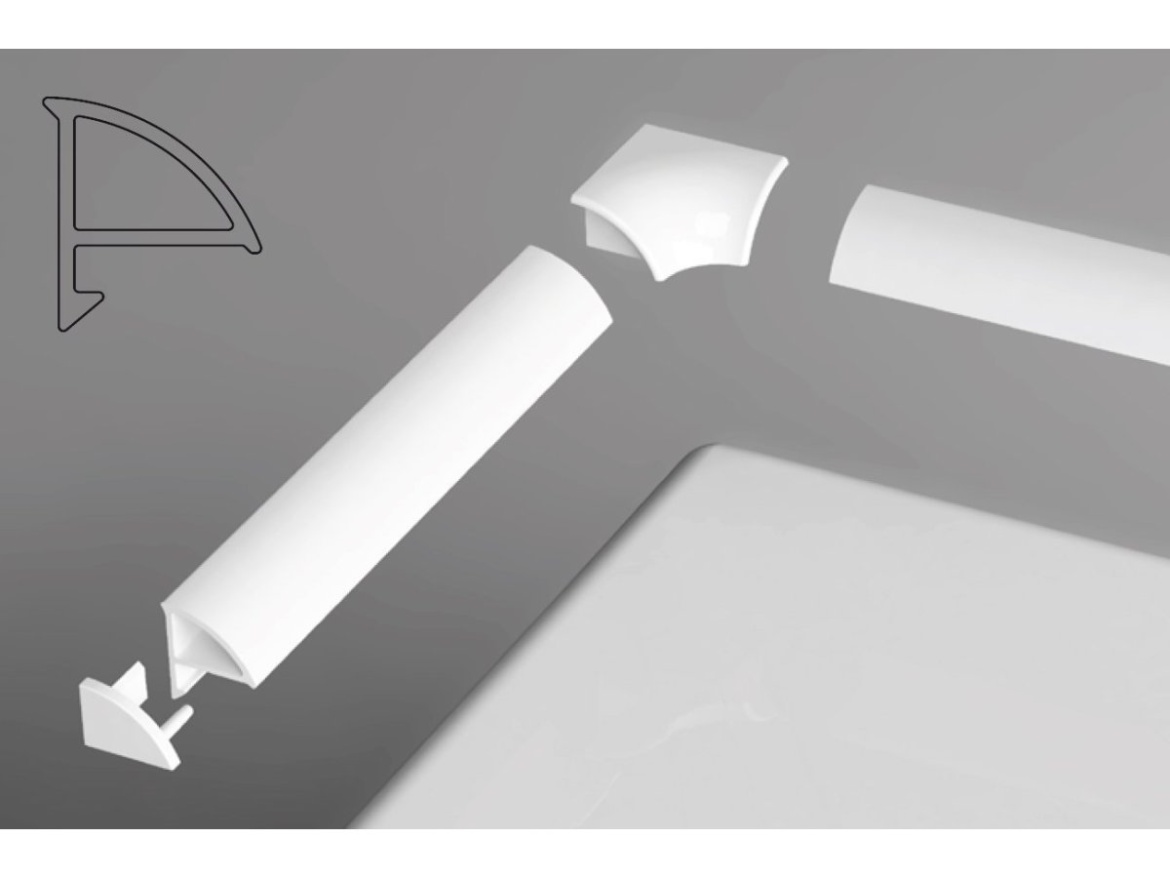 Ravak Krycí lišta 1,1/110, bílá