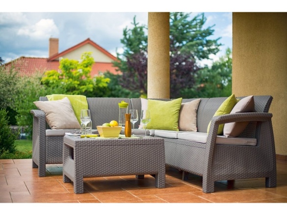 Allibert Zahradní set Corfu Relax set - cappuccino