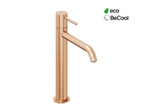 Ravak ES 014.61GLB Umyvadlová stojánková baterie BeCool 250 mm bez výpusti, zlato kartáčované