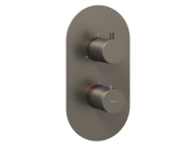 Ravak ES 067.20GB.O3.RB07C Termostatická podomítková baterie 3-cestná bez tělesa, Graphite Brushed