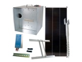 Scobax Základní sada na solární ohradník s bezpečnostní schránkou, regulátor 10 A, panel 40 W, konzole