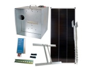 Scobax Základní sada na solární ohradník s bezpečnostní schránkou, regulátor 10 A, panel 40 W, konzole