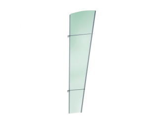 Vchodové striešky Scobax –  Boční stěna Savespot XL 167 x 85 cm stříbrná / zelená