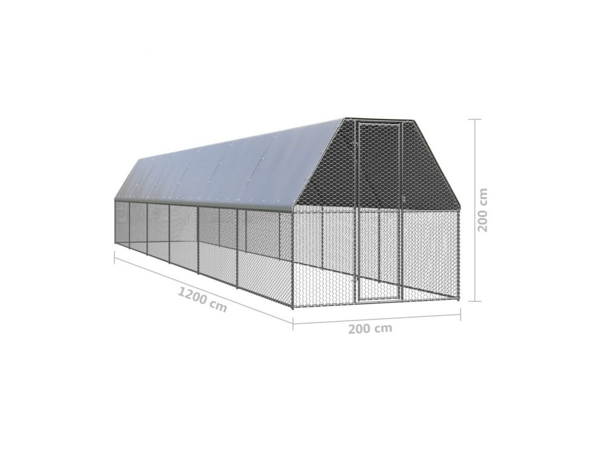 Scobax Venkovní klec - oplocený výběh - 2x12x2 m