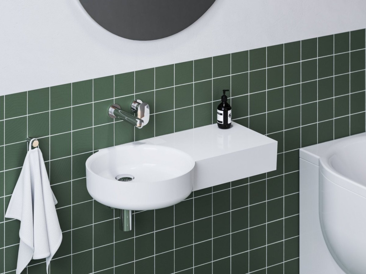 Ravak Umývadlo ARC 83/43 P, bez otvoru pre batériu, bez prepadu