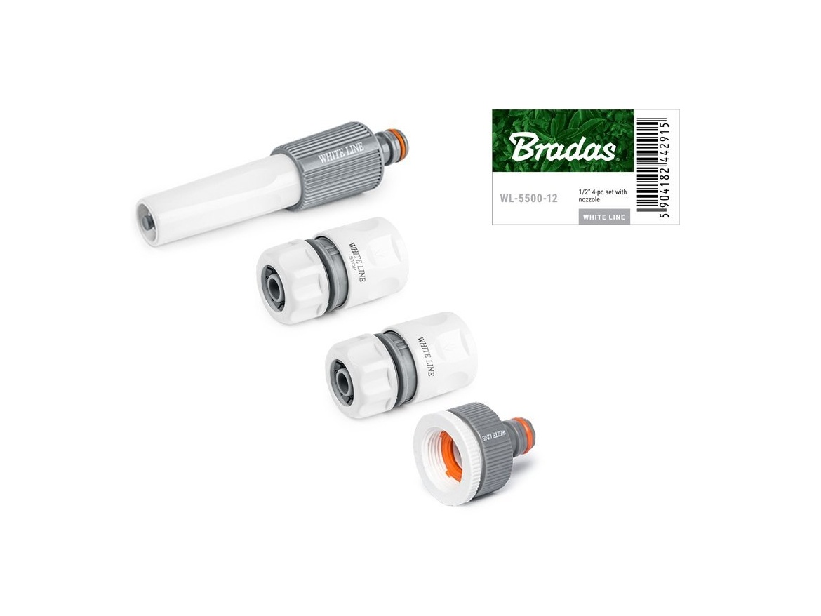 Bradas Postřikovací 4 dílný komplet WHITE LINE pro hadici 1/2