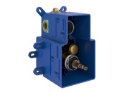 Ravak ES 067.60GLB.O3.RB07C Termostatická podomietková batéria 3-cestná pre R-box, zlato kefované