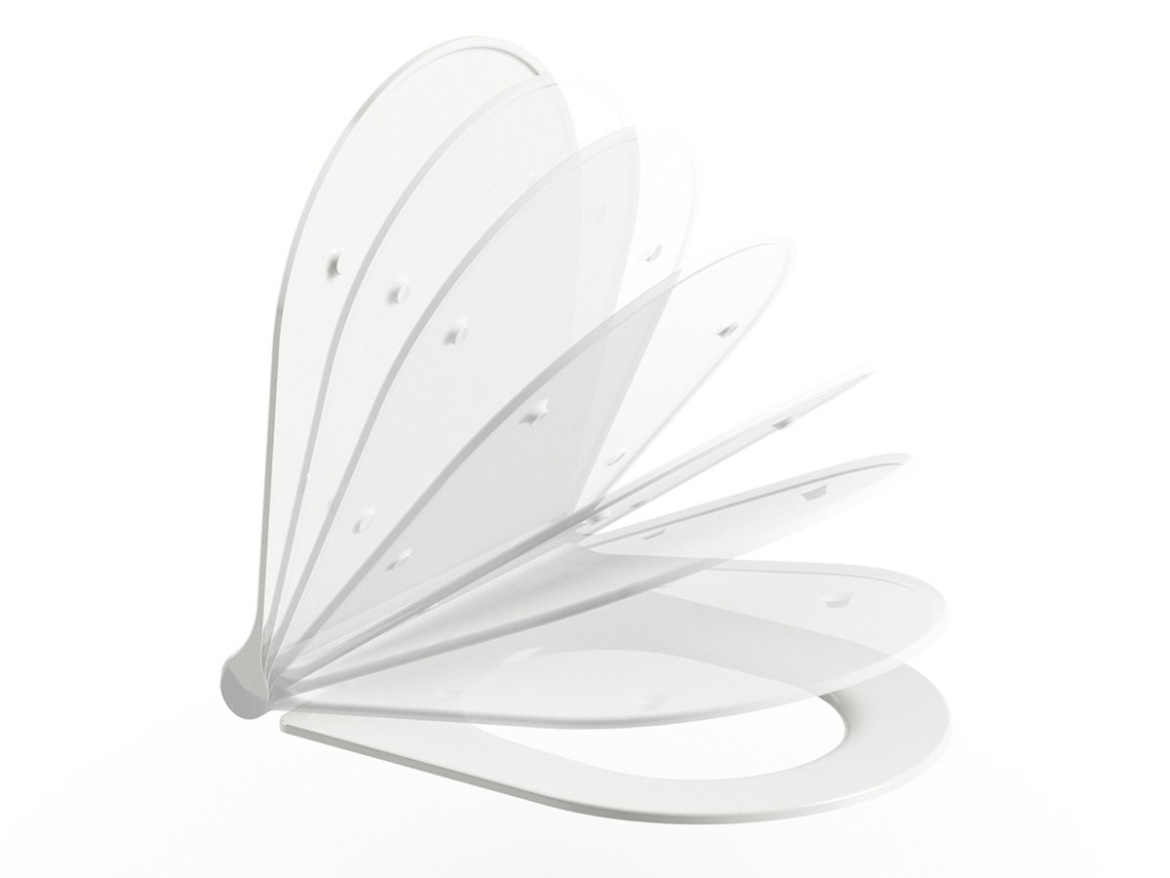 Ravak WC sedadlo Uni Chrome Flat, čierna