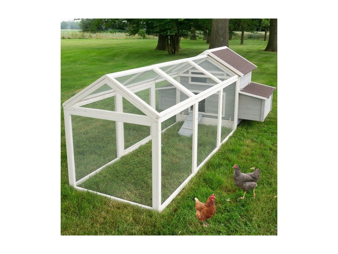 Kurník Scobax Dřevěný kurník a husník s výběhem nebo bez výběhu MARIBOR, 1710x900x1130 mm