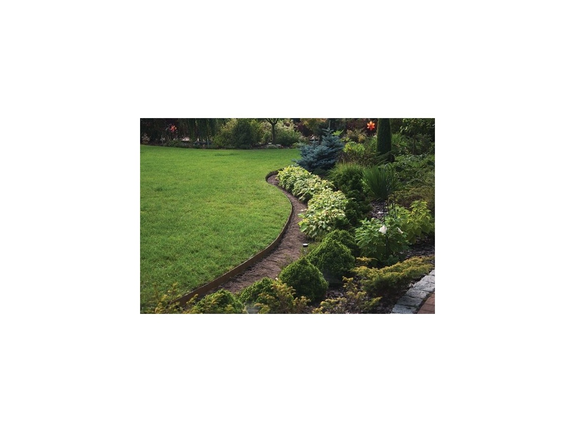 Bradas Obruba trávníku Easy Border 10 m, výška 40 mm - hnědá