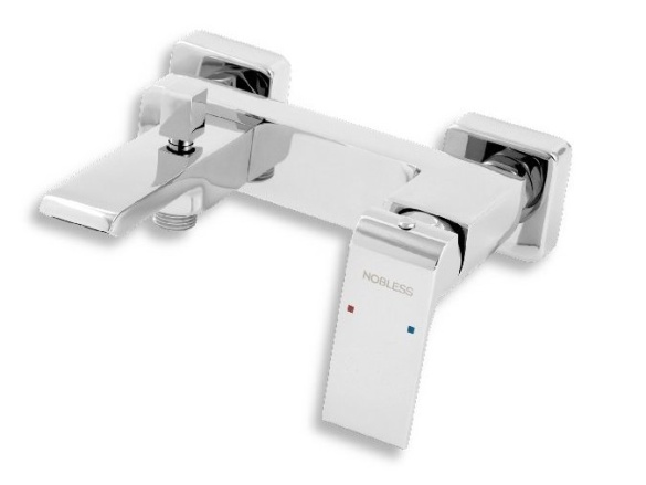 Novaservis Vanová baterie Nobles Sharp 150 mm, chrom, nástěnná, bez příslušenství,  37020/1,0