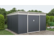 Plechový zahradní domek G21 GRAH 1132 - 340 x 333 cm, antracitový