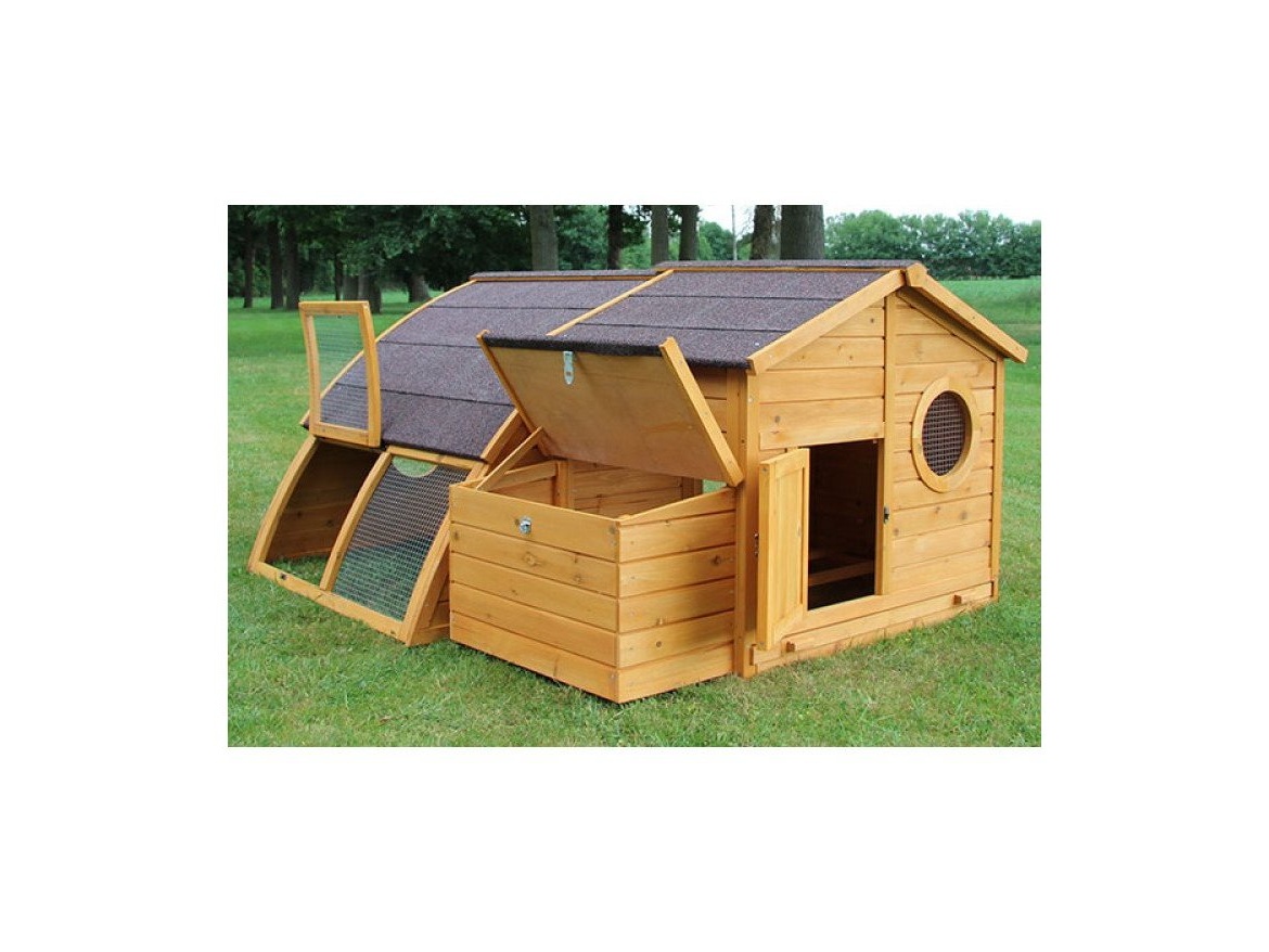 Kurník Scobax Dřevěný kurník OSLO, 1630x1550x860 mm